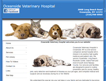 Tablet Screenshot of oceansidevet.net